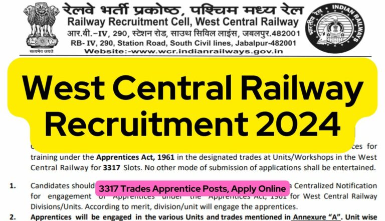 West Central Railway Recruitment