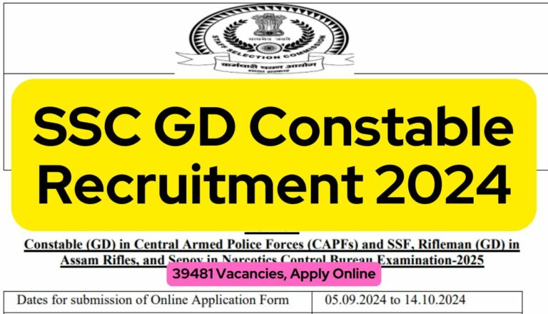 SSC GD Constable Recruitment