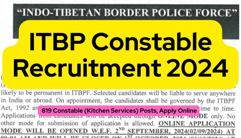 ITBP Constable Recruitment