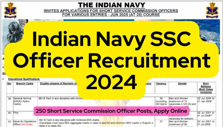 Indian Navy SSC Officer Recruitment