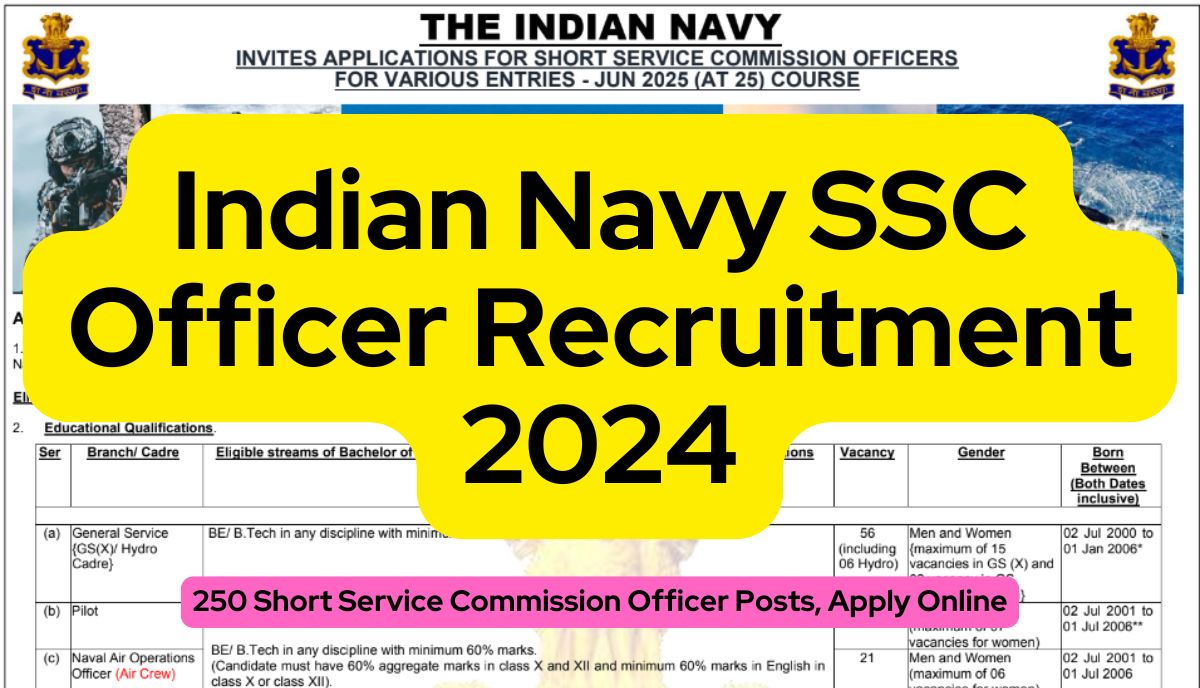 Indian Navy SSC Officer Recruitment