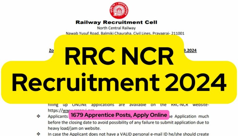 RRC NCR Recruitment