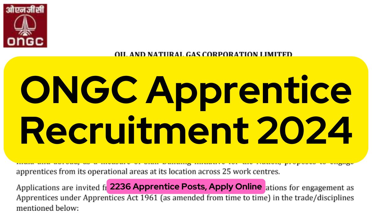 ONGC Apprentice Recruitment