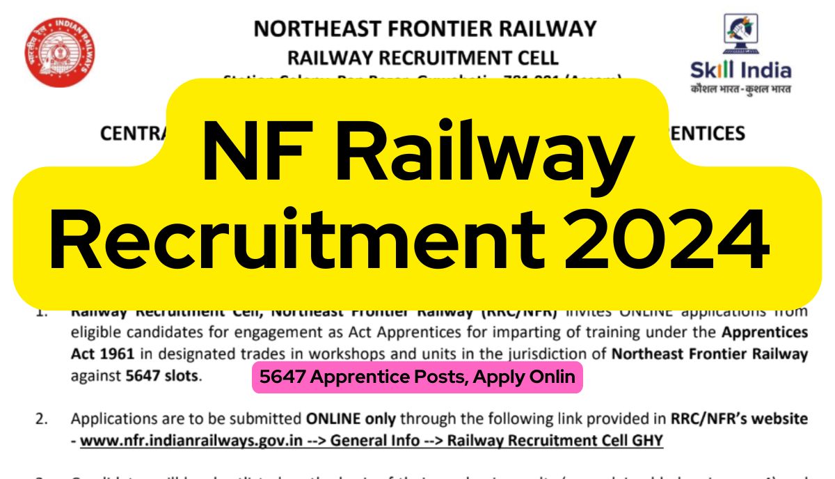 NF Railway Recruitment