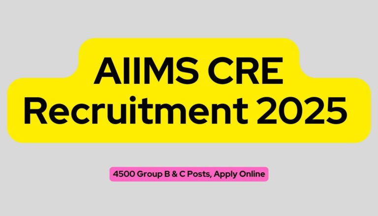 AIIMS CRE Recruitment